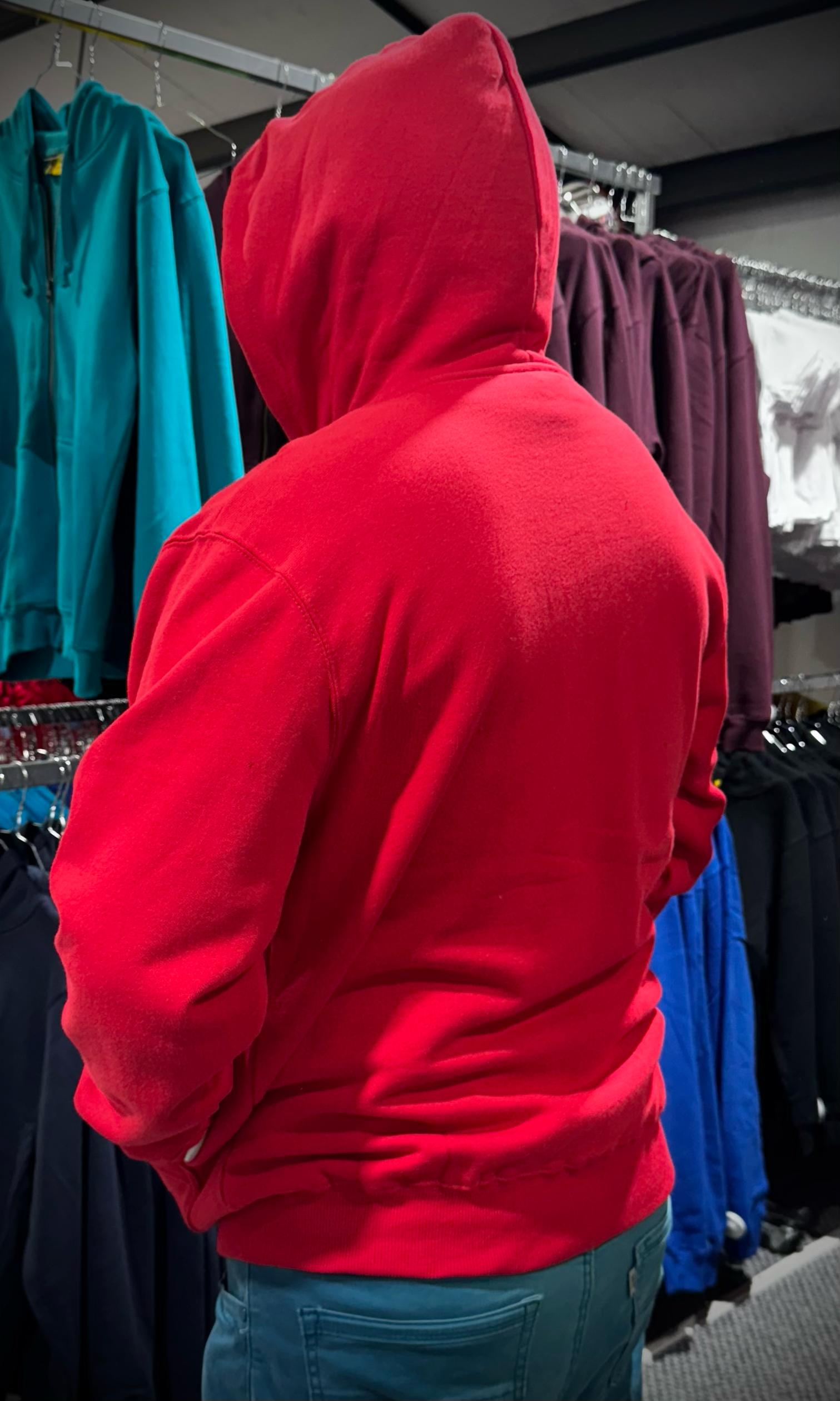 Poleron Canguro Adulto Rojo