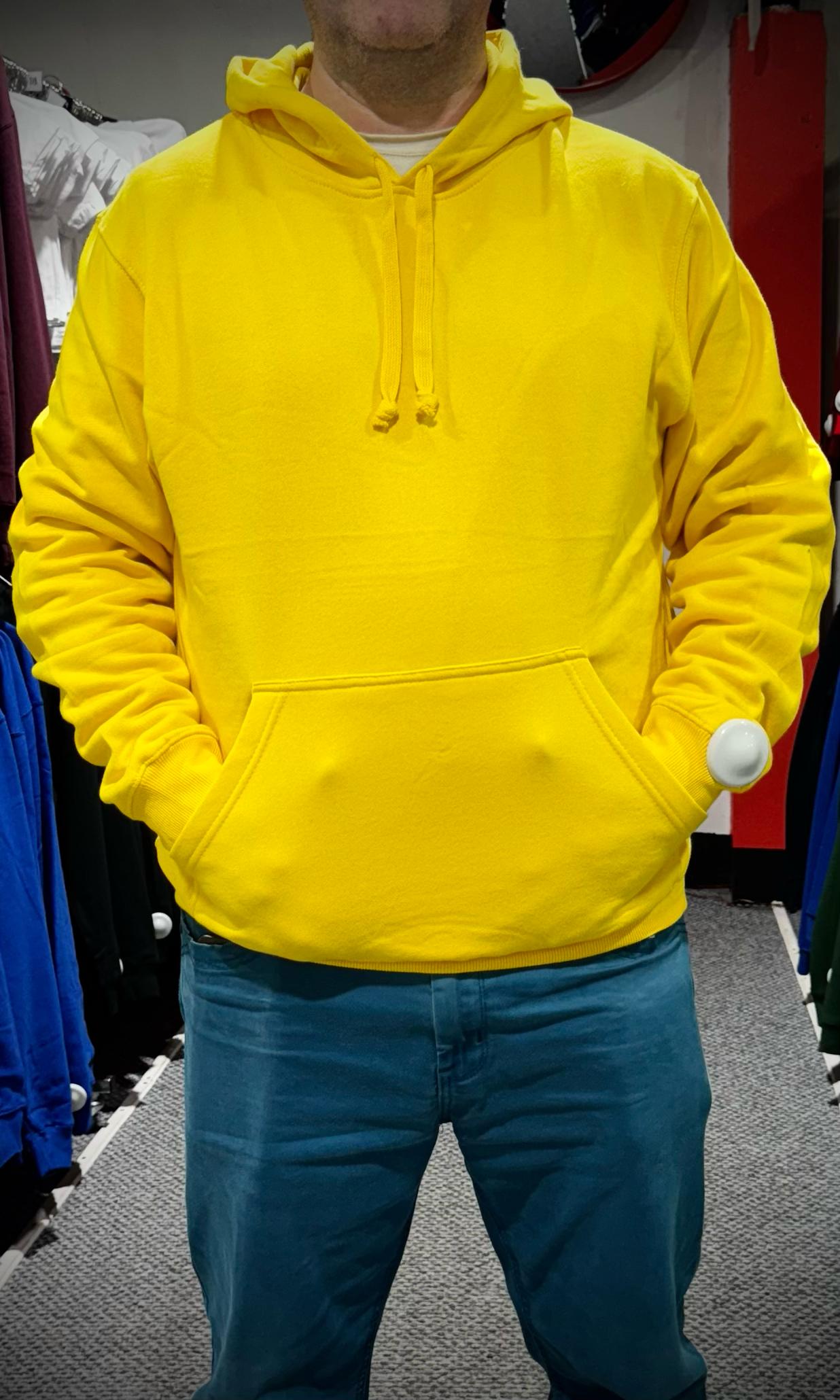 Poleron Canguro Adulto Amarillo