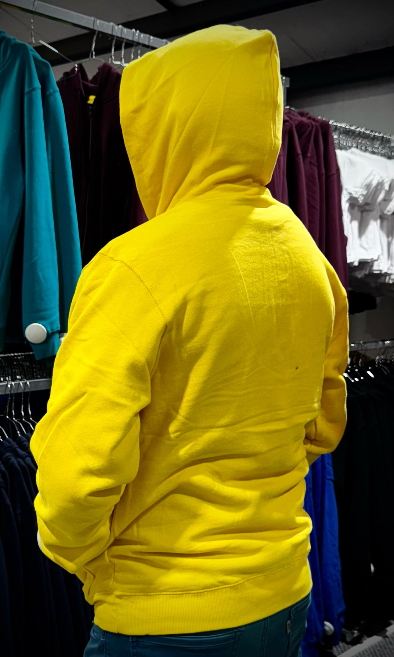 Poleron Canguro Adulto Amarillo