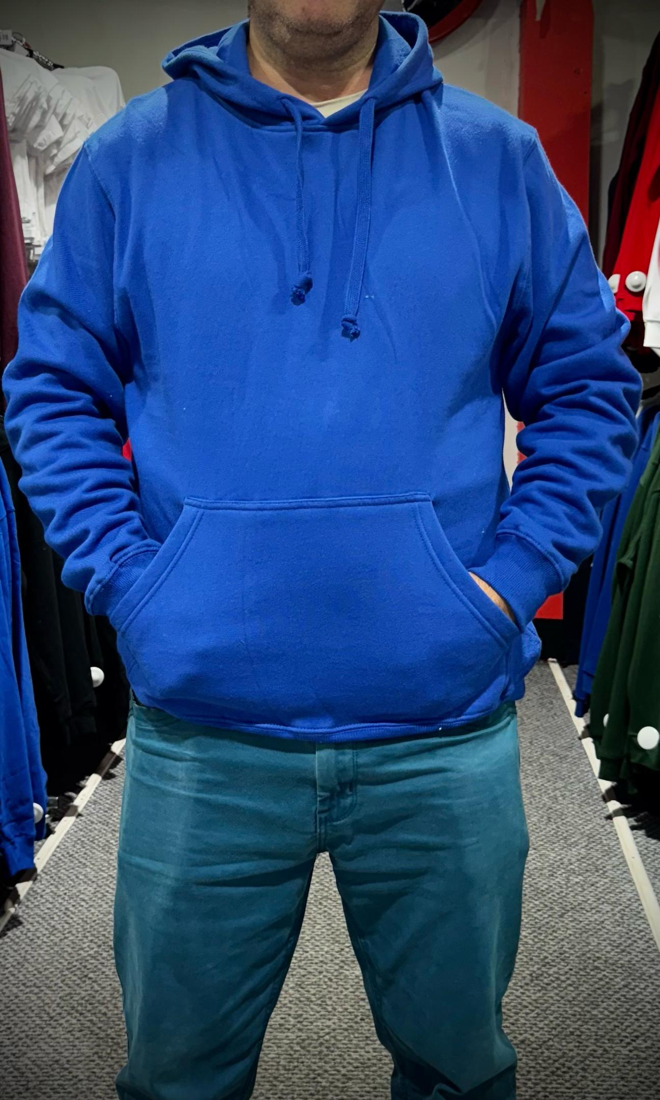 Poleron Canguro Adulto Azul
