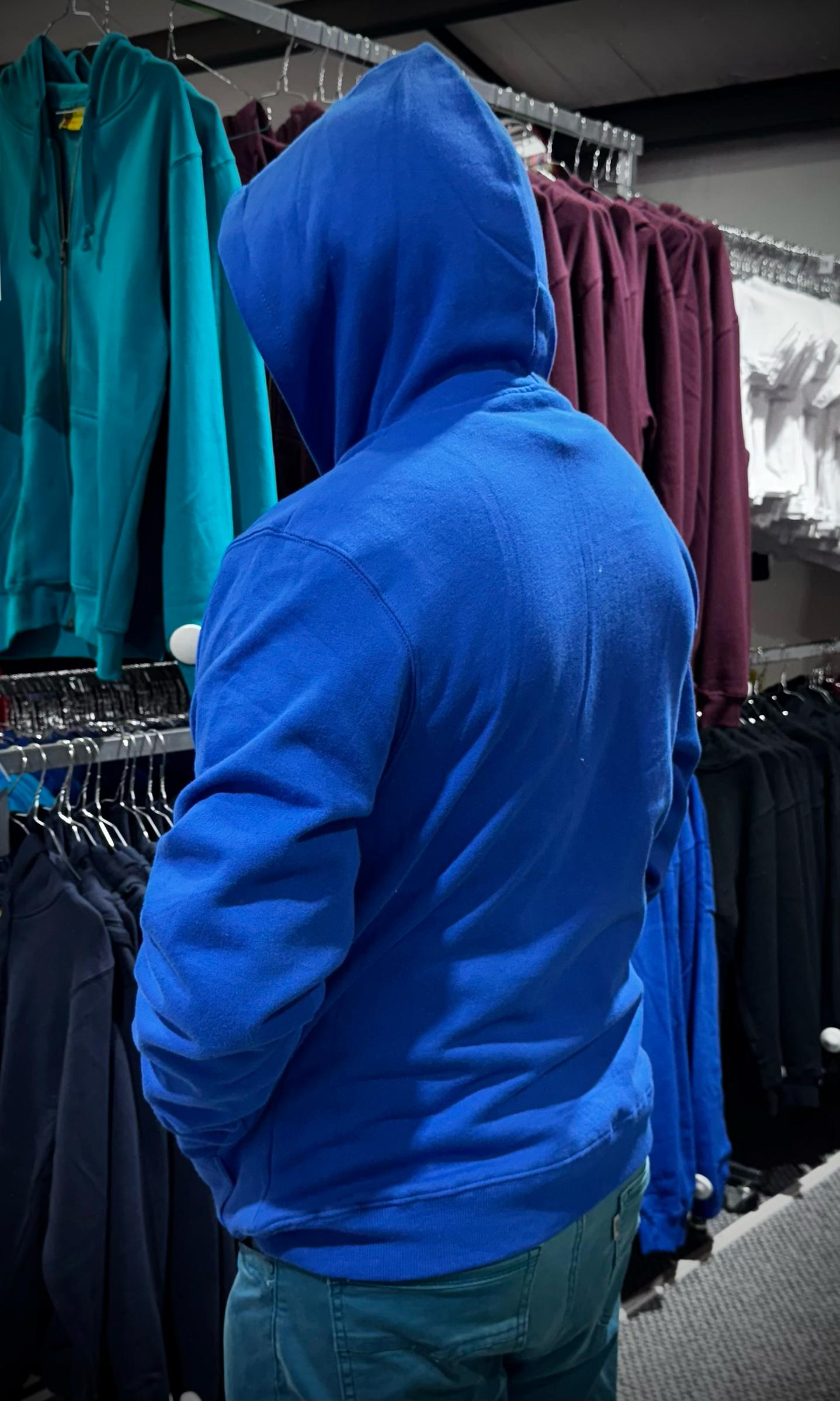 Poleron Canguro Adulto Azul