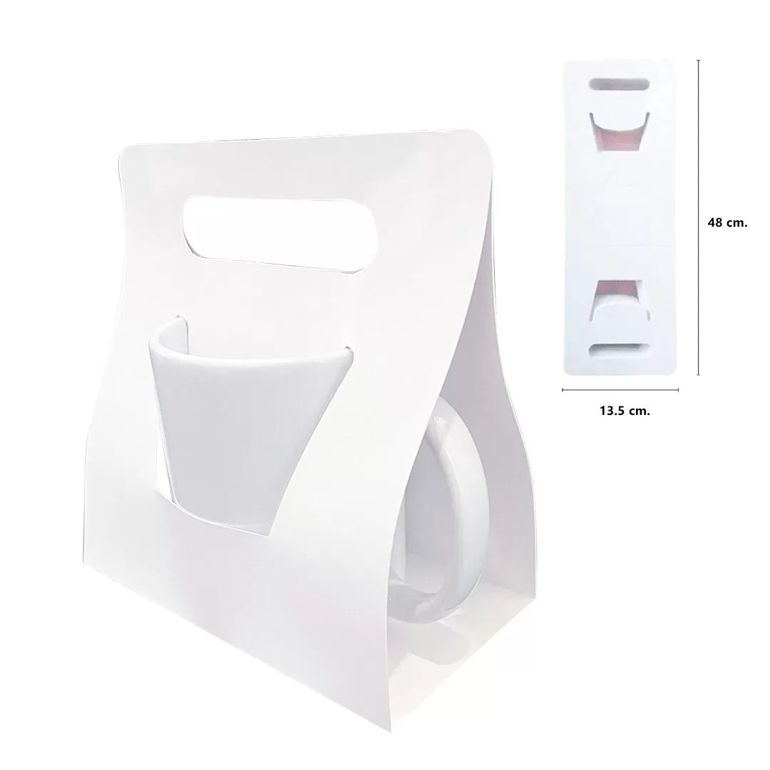 Caja con asas para tazon 11oz 10 unidades