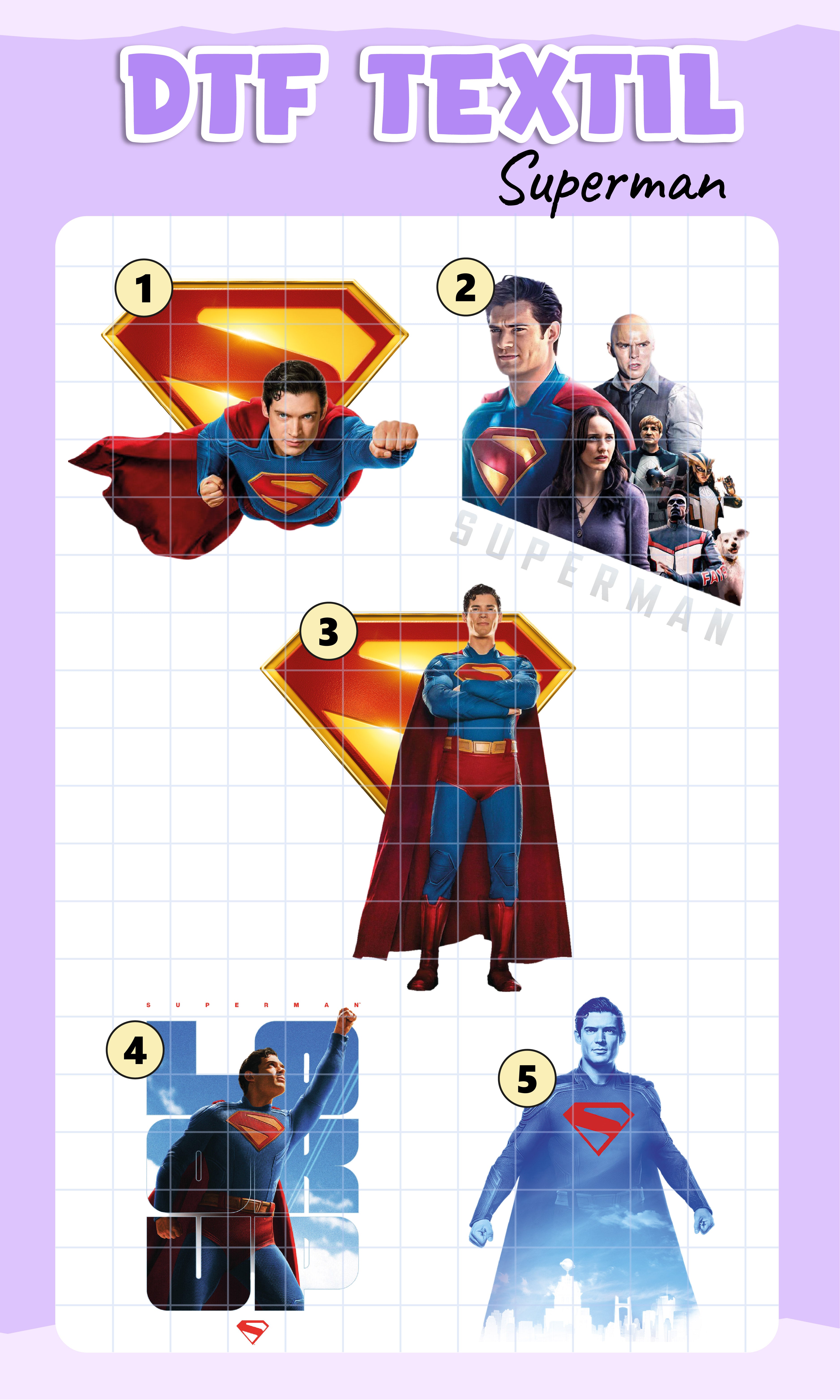 Parche DTF Superman