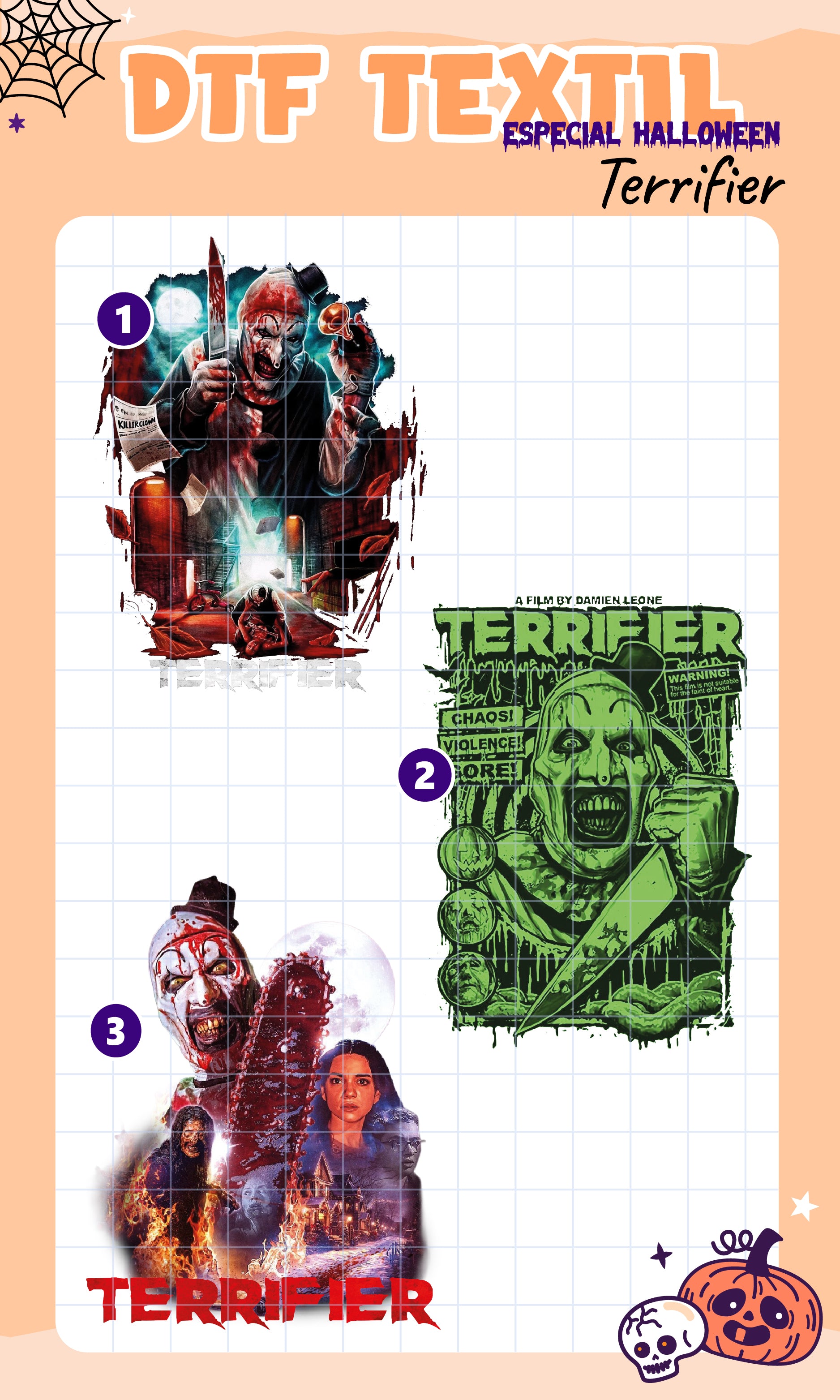Parche DTF Terrifier
