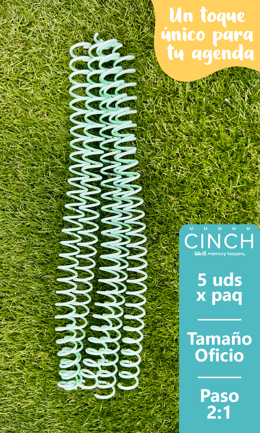 Espiral Plástico Verde Menta