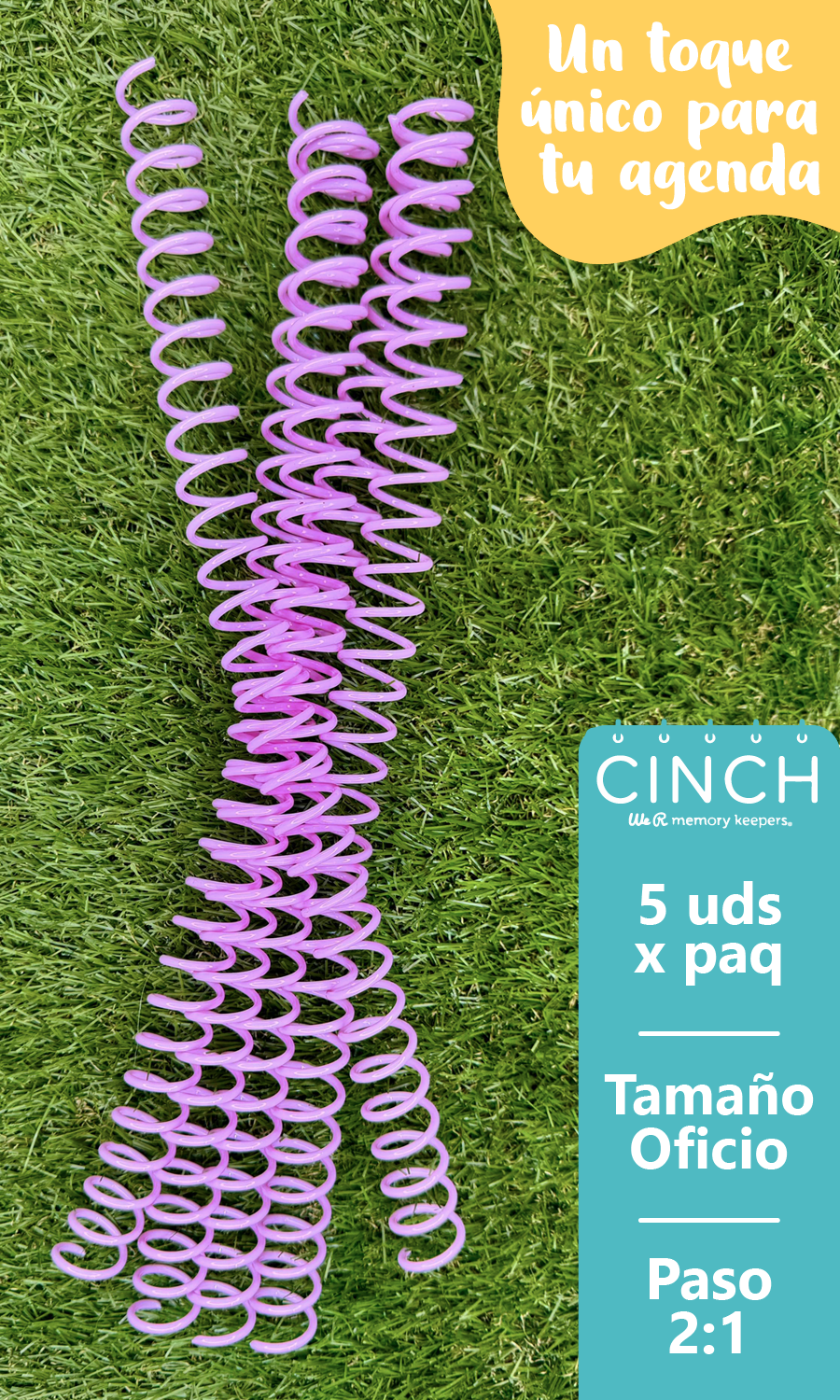 Espiral Plástico Rosa