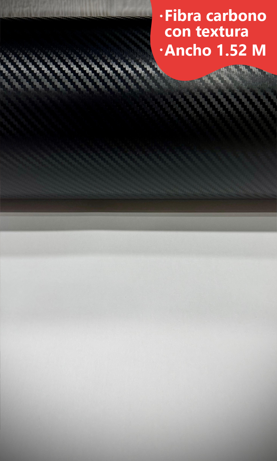 Vinilo fibra Carbono 3D 1.52x1 mt