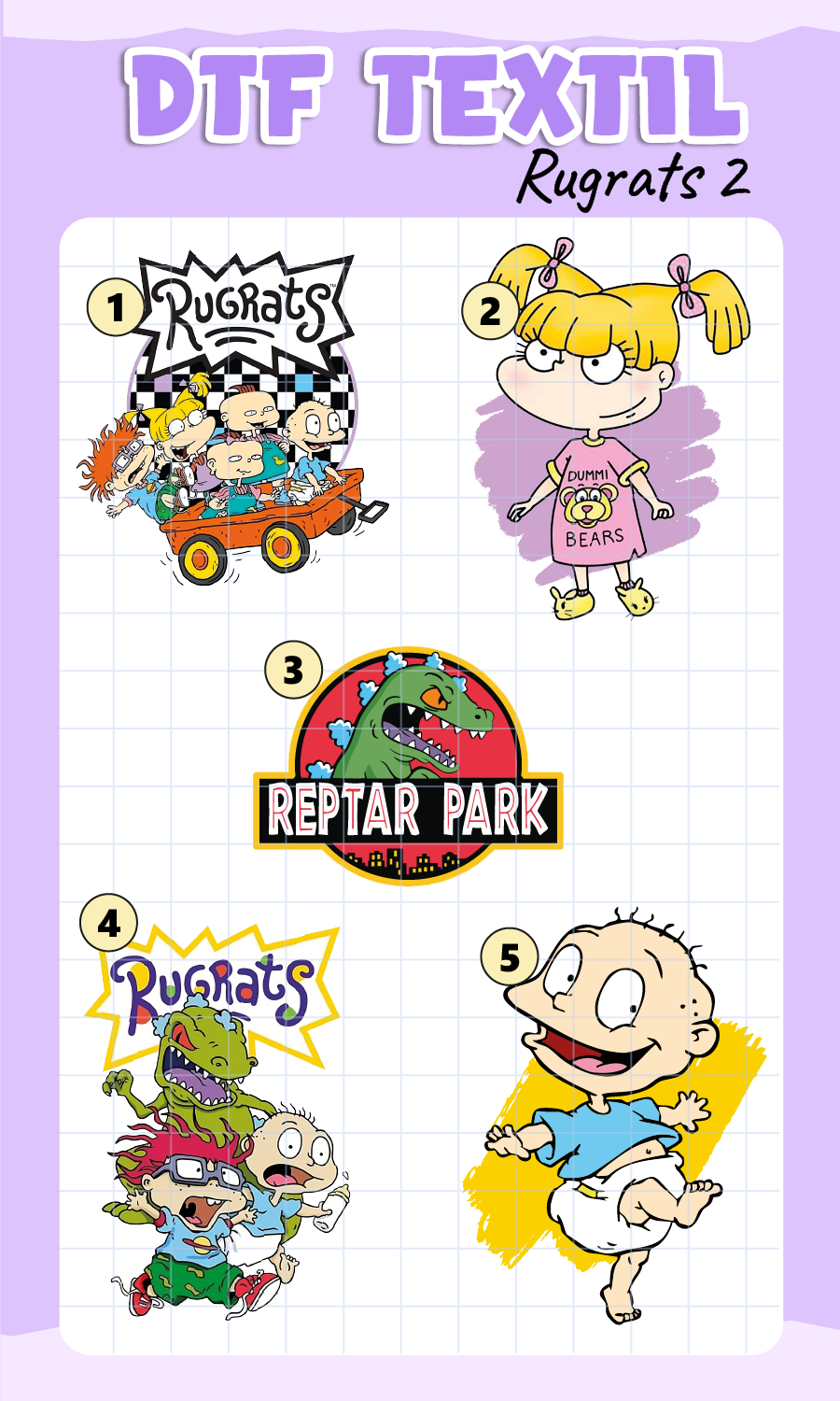 Parche DTF Rugrats 2