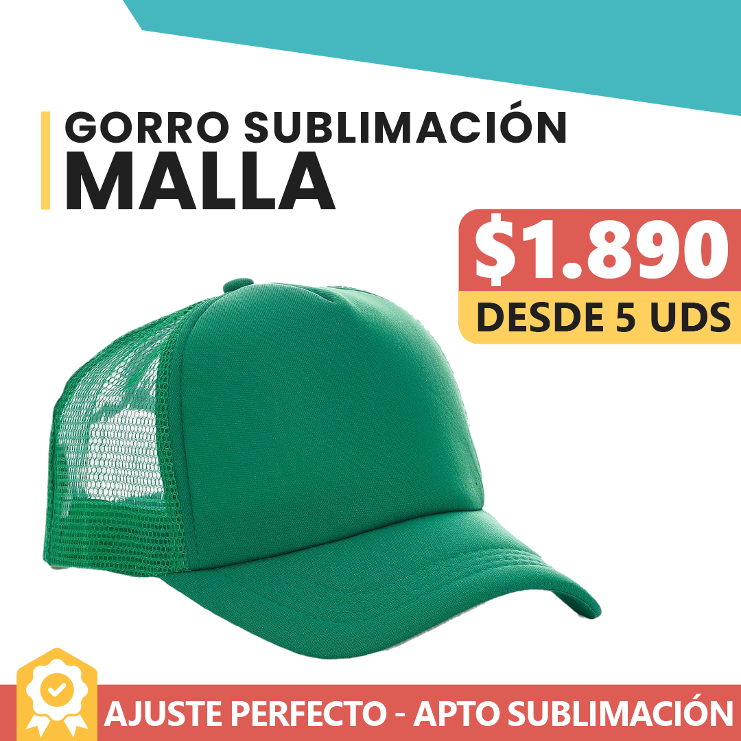 Gorro Malla Frente Verde
