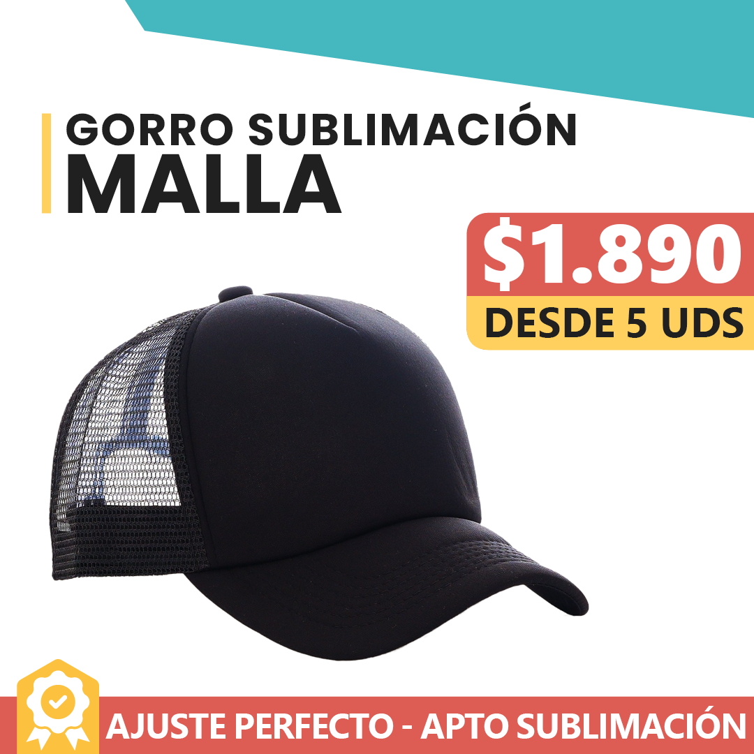 Gorro Malla Frente Negro