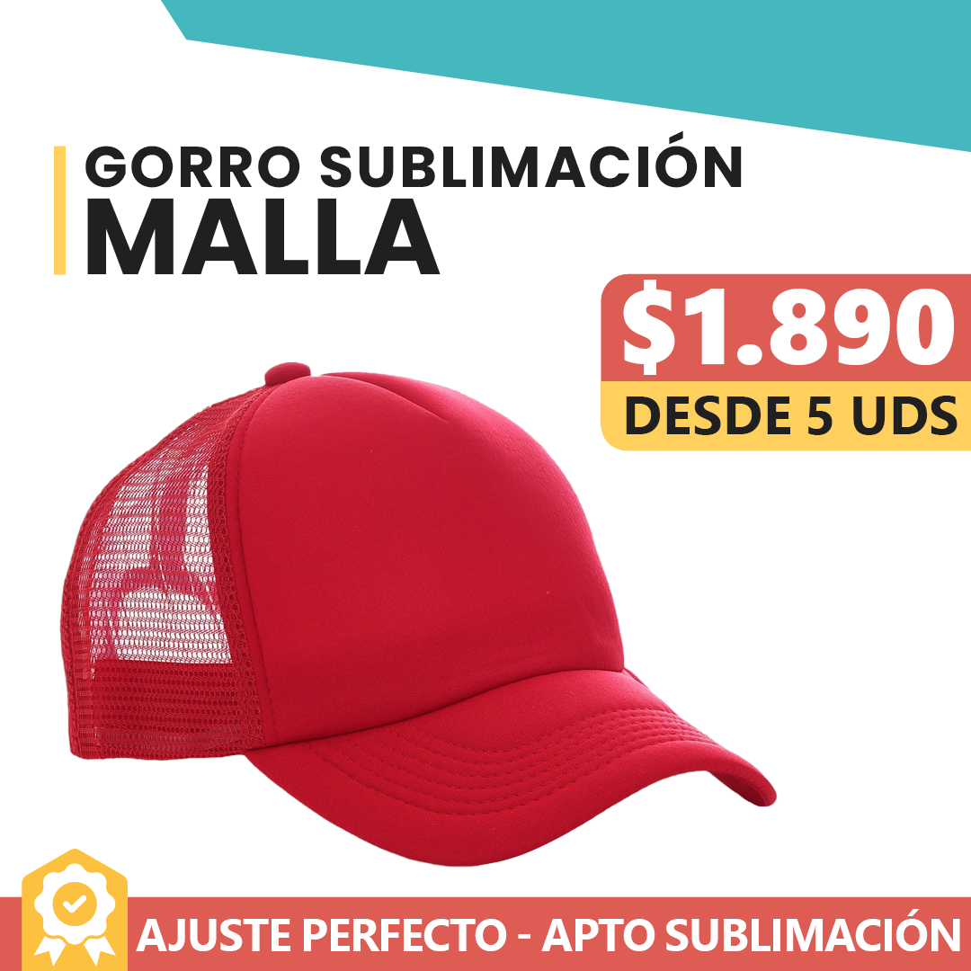 Gorro Malla Frente Roja