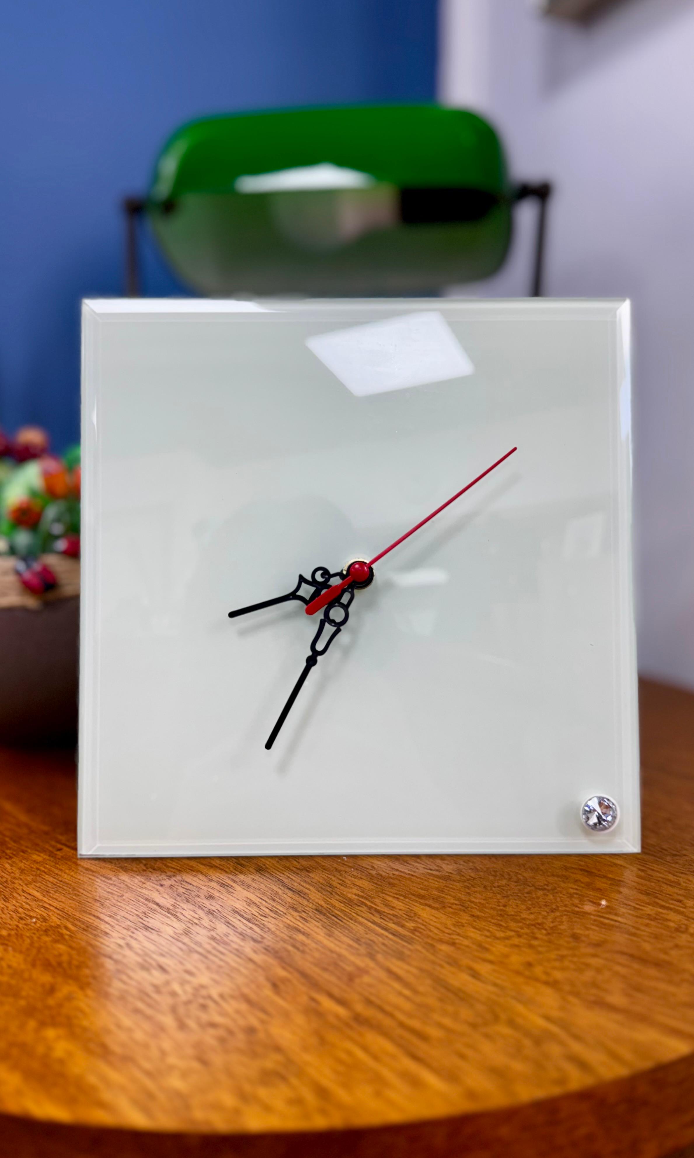 Reloj de Vidrio Sublimable 20x20 cm