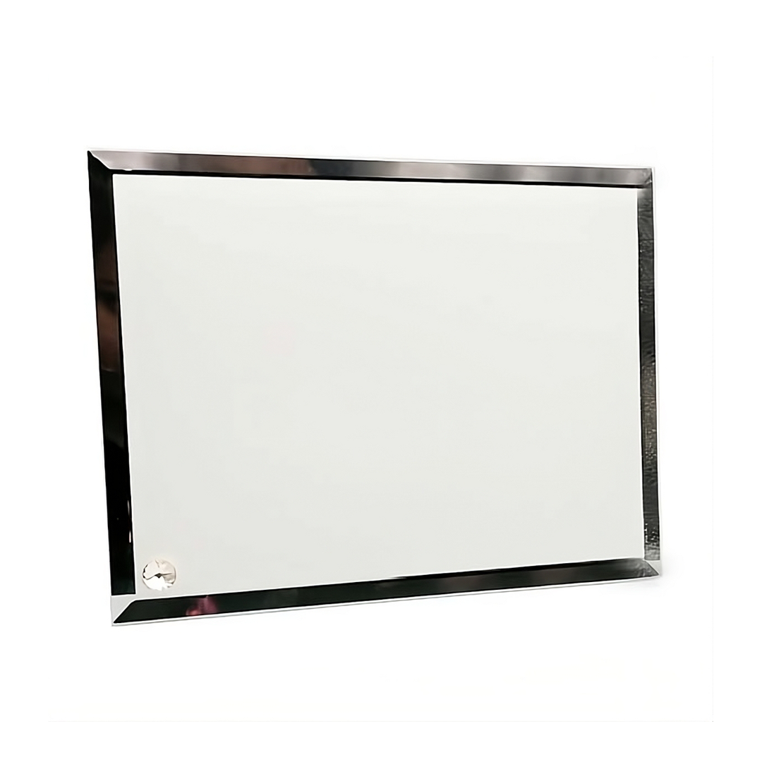 Cristal Sublimable con Borde Espejado 18x23 cm