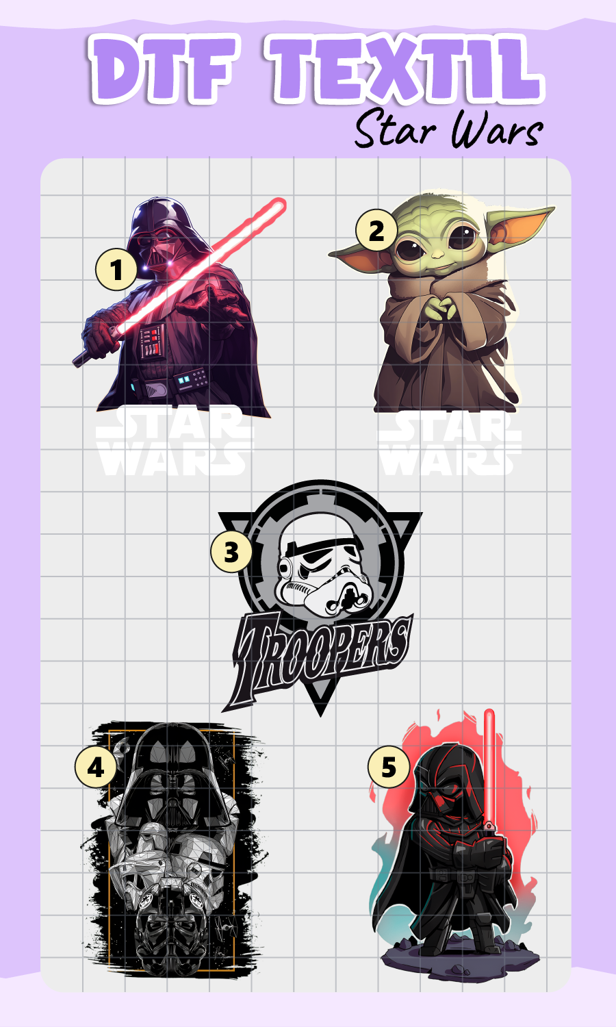 Parche DTF Star Wars
