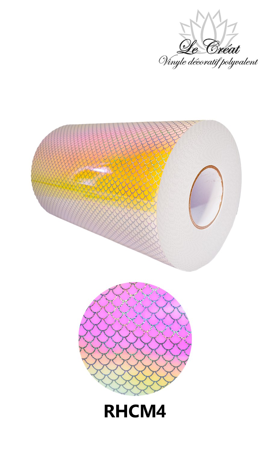 Vinilo Decorativo 30 cm Ancho Holográfico Arcoíris
