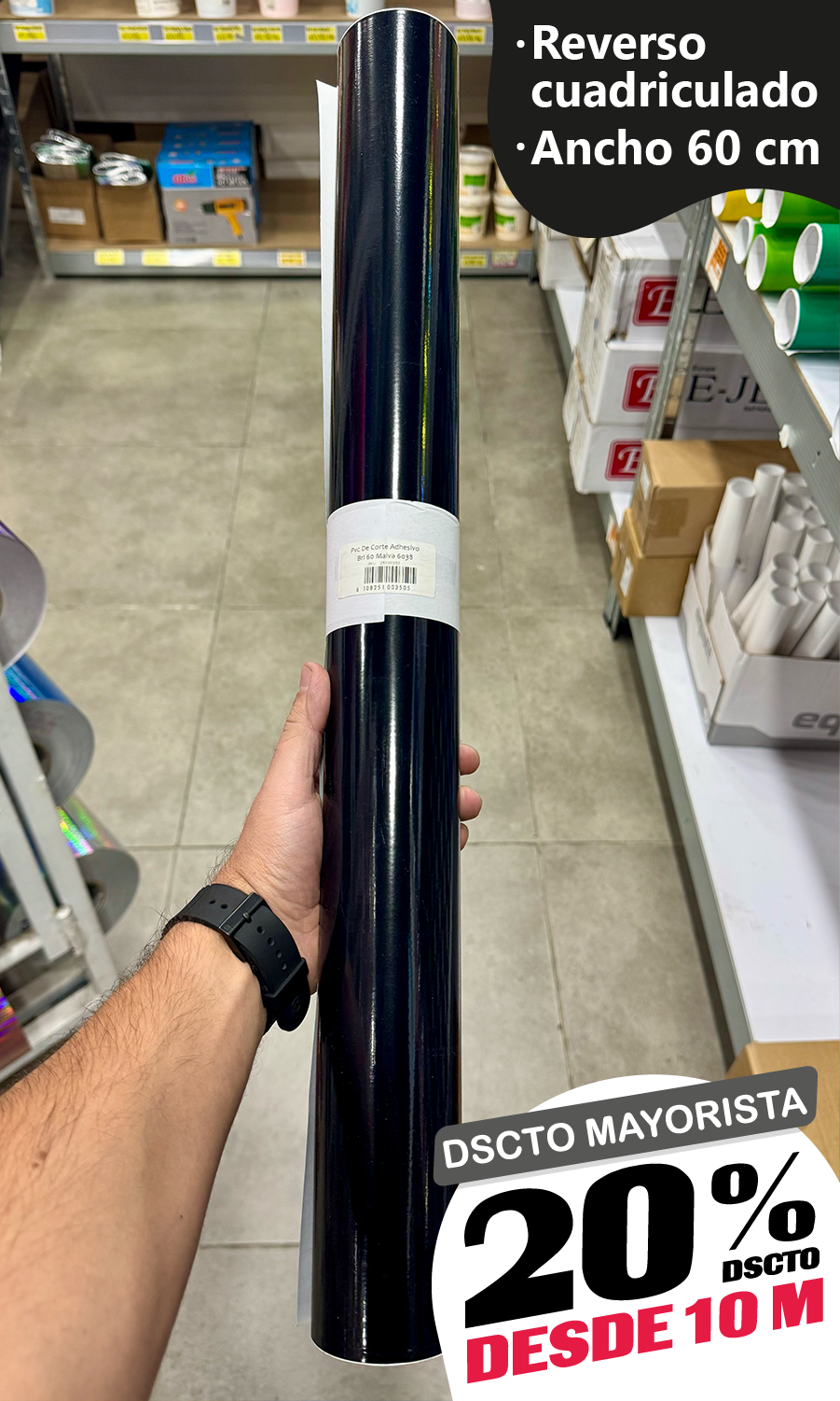 Vinilo Decorativo 60x100 cm Malva (6038)
